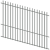 ProtectorAl 1201 - 2400 x 1800mm Palladium Silver Raked Up to 15º Batten Pool Fence Panel