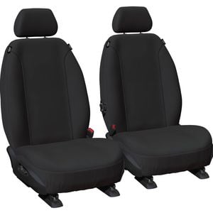 For Mazda BT-50 UP UR 2011-2020 Super Tough Black Front Canvas Seat Covers