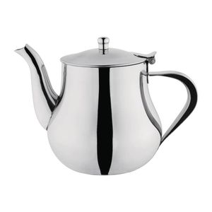 Olympia Teapot Arabian Stainless Steel 1l Coffee Tea Server Pot