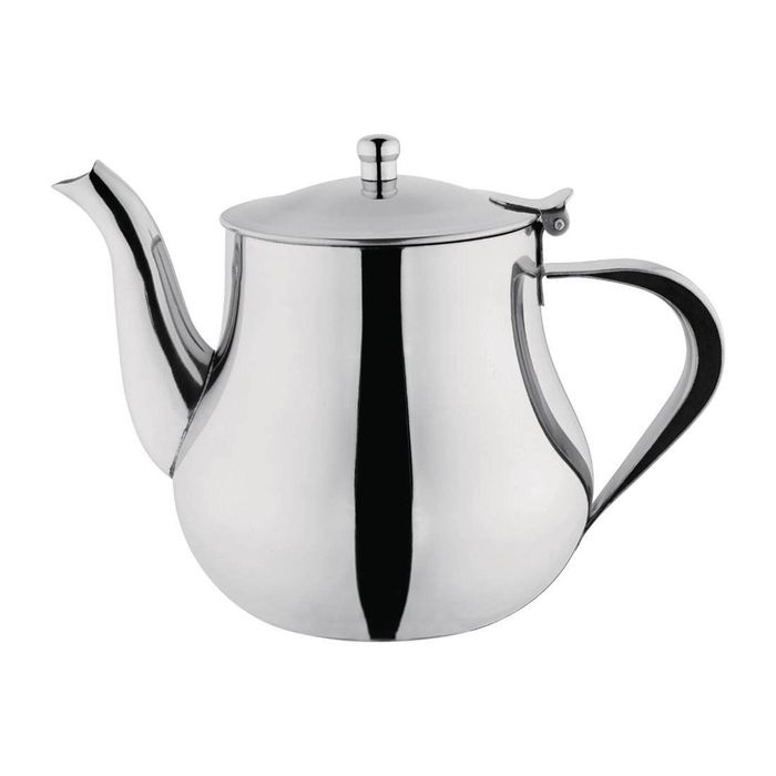 Olympia Teapot Arabian Stainless Steel 1l Coffee Tea Server Pot