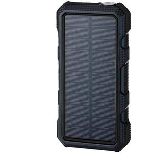 Maxxlee 20000mAh Qi Wireless Charger Solar Power Bank Black