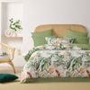 Dreamaker Isla 100% Cotton Reversible Quilt Cover Set King Single Bed