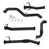 Ignite Exhausts Turbo Back For Mazda Bt50 B30b Cat & Straight Pipe Black Aluminised Steel