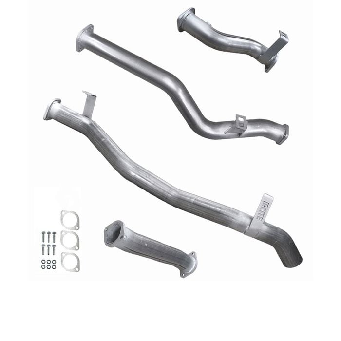 Ignite Exhausts Dpf Back For Toyota Landcruiser 79 Series V8 Dual Cab 3" With Straight Pipe Raw Aluminised Steel