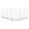 Argon Tableware 200ml Water Glasses - Set Of 6 Drinking Tumblers - Straight-sided Everyday Durable Soda Lime Glassware Set