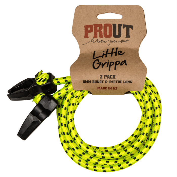 Prout 8mm x 1m Grippa Bungy Cord - 2 Pack