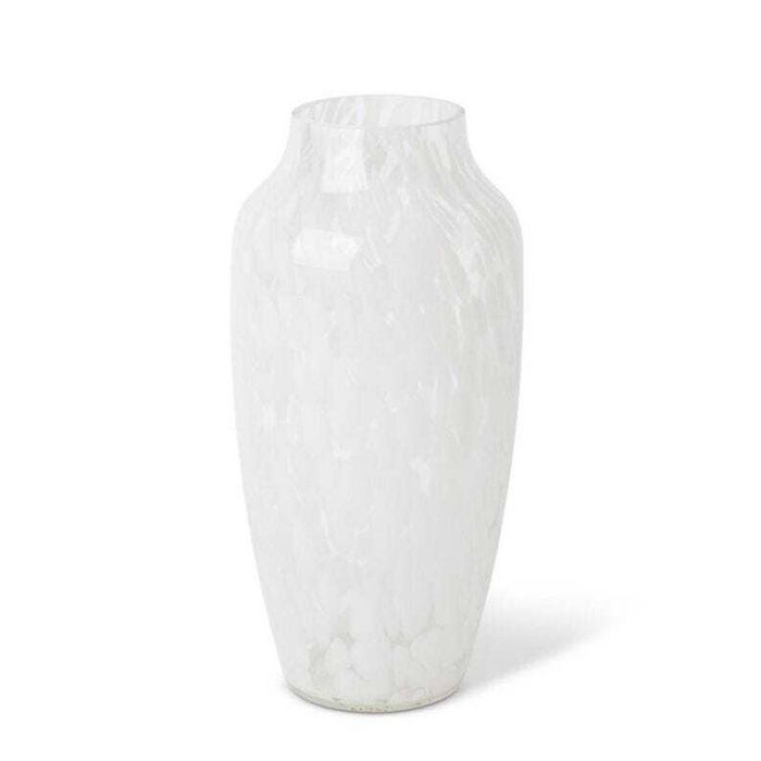 E Style 35cm Glass Freya Plant/Flower Vase Tabletop Display Home Decor White