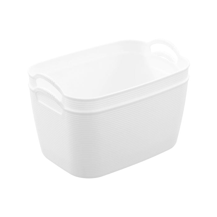Boxsweden 30 x 21 x 15cm White Flexible Storage Organiser - 2 Pack