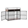 i.Pet 2-in-1 Wooden Dog Crate 104cm Pet Cage Furniture End Table Storage Black