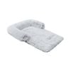 Charlie's Shaggy Faux Fur Bolster Sofa Protector Calming Dog Bed - Arctic White - Large
