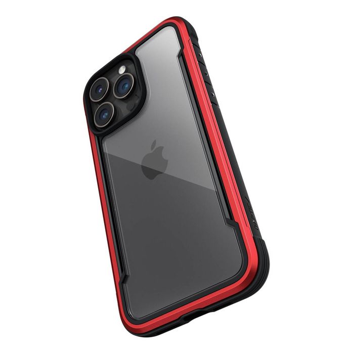 Raptic Shield Phone Case For Apple Iphone 15 Pro Max - Red
