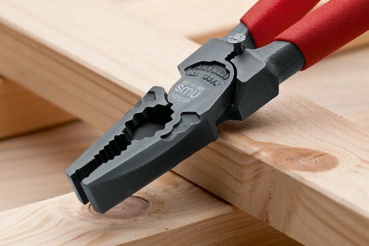 Pliers sitting on timber