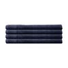 4pc Bambury Home Living Ultra soft Elvire Hand Towel Navy Cotton Woven 40cmx60cm