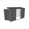 Build-A-Shed 1.2 x 3.0 x 2.0m Tunnel Shed Tunnel Hinged Door with 2 Sliding Side Doors - Grey