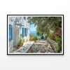 White House, Blue Shutters  Print 100% Australian Made 120x90cm  (Poster)