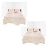 SOGA 2X 150x200cm White Double Layer Rabbit Fur Throw Blanket