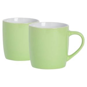 Argon Tableware Coloured Coffee Mugs - 350ml - Pack of 2