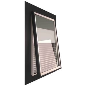 Ezylite 800 x 550mm Double Glazed Opening Roof Window for Corrugated Roof