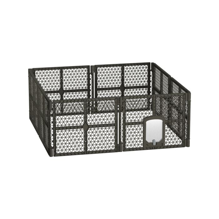 i.Pet Dog Playpen Enclosure 8 Panel Pet Fence Plastic Play Pen Bunnings Australia