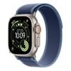 Apple Watch Ultra 3 49mm GPS + Cellular Natural Titanium Case w/ Bright Blue Trail Loop (Medium/Large)