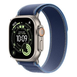 Apple Watch Ultra 3 49mm GPS + Cellular Natural Titanium Case w/ Bright Blue Trail Loop (Medium/Large)