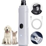 Advwin Electric Pet Dog Cat Quiet Nail Grinder 3-Speeds Electric Pet Painless Paw Grooming Tool