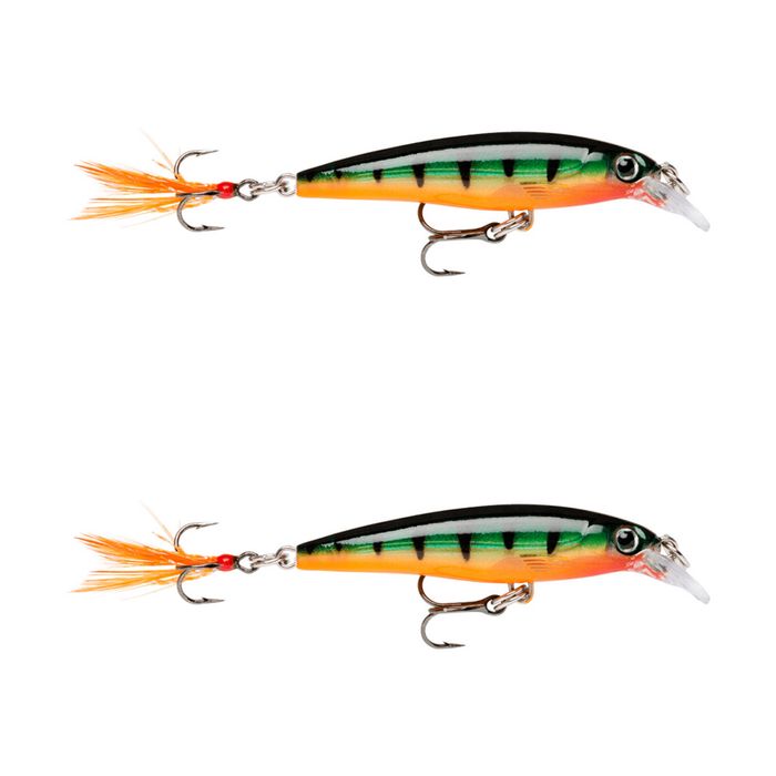 2x Rapala 8cm X Rap Jerkbait/Slashbait Hard Body Fishing Lures - Perch