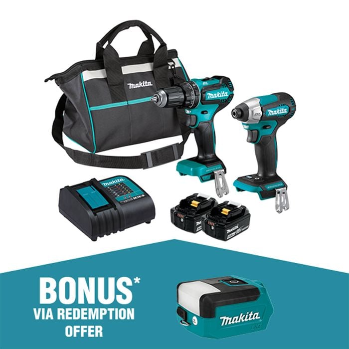 Makita 2 Piece 18V 5.0Ah Brushless Kit