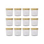 Argon Tableware Glass Jam Jars - 110ml - Pack of 12