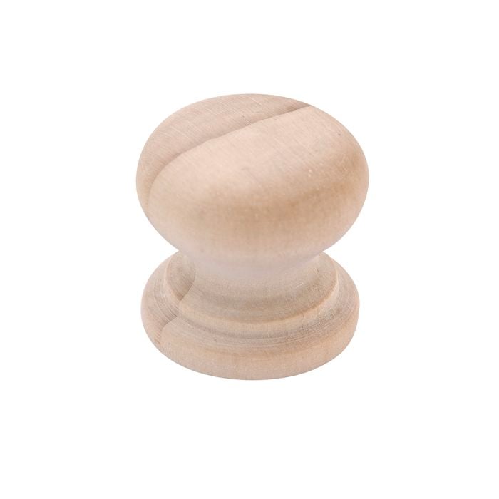Prestige 26mm P20 Raw Pine Mushroom Knob - 26mm Raw