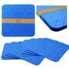 Set of 8 Felt Placemats Cobalt Blue 35 x 35 cm