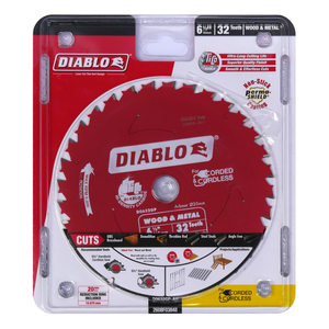 Diablo 165mm 32T Wood & Metal Circular Saw Blade