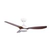 FanForce Revo Smart DC Ceiling Fan W/ LED Light & Remote 48in White/Walnut