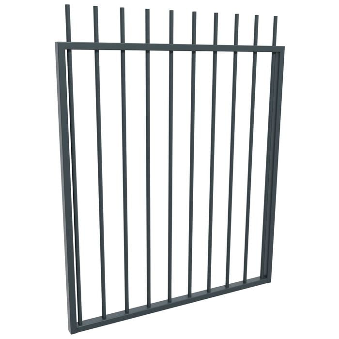 ProtectorAl 975 W x 1200 mm H Deep Ocean Aluminium Picket Top Pool Gate