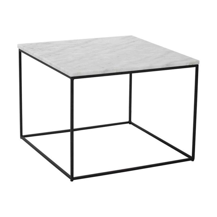Modern Furniture LUCIO Marble Coffee Table 60cm - White