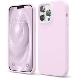 Silicone Phone Case For iPhone 12 Pro Shockproof Microfiber Lining - Lilac