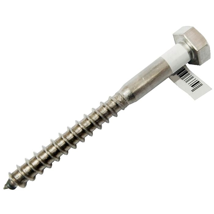 Zenith M12 x 70mm 316 Stainless Steel Coach Screw