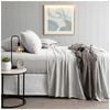 Renee Taylor Comfort T’s Organic Cotton Jersey Sheet Set Grey Marle King Single