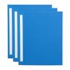 3x Marbig Deluxe Pe 4 D-ring 25mm A4 Binder Paper/stationery File Organiser Blue