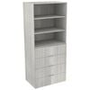 Lugna 2048 x 900 x 580mm Mist 2 Shelf 4 Drawer Storage Cabinet