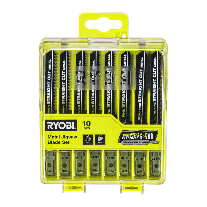 Ryobi 10 Piece Metal Jigsaw Blade Set