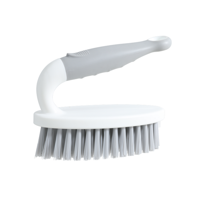 All Set 135mm White and Grey Scrubbing Brush 