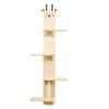 Advwin Door Hanging Cat Shelf 4-Levels Cat Climber Door Mounted Vertical Cat Tree Tower