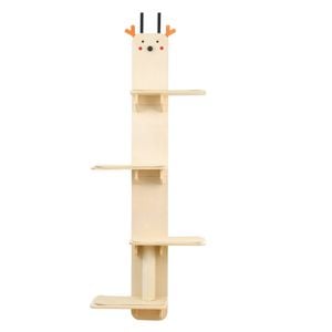 Advwin Door Hanging Cat Shelf 4-Levels Cat Climber Door Mounted Vertical Cat Tree Tower