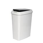 Willow 30L White/Charcoal Touch Top Tidy Slim Bin