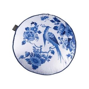 Bedding House 40cm x 40cm Blue Blue Bird Round Filled Cushion - 40cm x 40cm