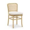 Prague Cream Bouclé & Natural Timber Seat Dining Chair (Set of 2)