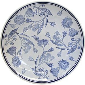 LVD Porcelain Flowering Gum Grazing Serving Platter 37x8cm Blue/White