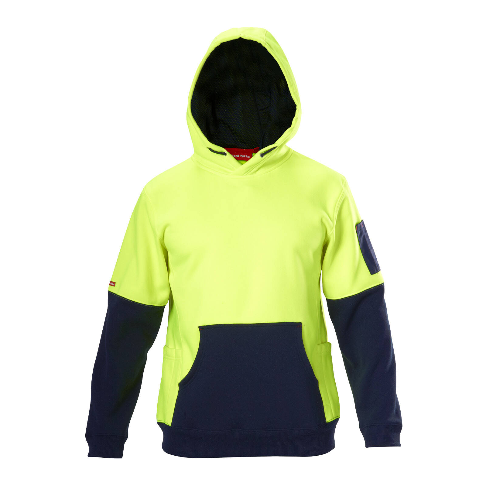 Hard Yakka Yellow Navy Hi Vis Hoodie Size S Bunnings Australia