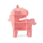 Costway Kid Bookcase Toy Storage Organizer w/Open Shelves, Pink